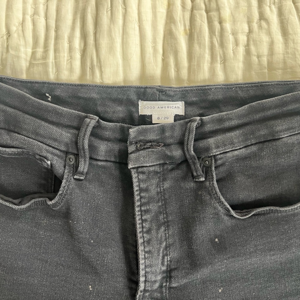 Good American black High-Rise Jeans